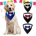 thumbnail image 3 of CBFFDC Serviette Triangle pour Animaux de Compagnie Douce Confortable Collier pour Animaux de Compagnie Finition Soignée Design à Boucle Réglable Nœud Papillon Ensemble pour Chien Bavoir Triangle Fournitures pour Animaux de Compagnie Chien, 3 of 7