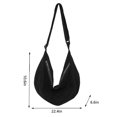 thumbnail image 4 of Bolso de viaje de pana Casual de gran capacidad Bolsos cruzados para dama para fiesta (negro) Tmvgtek Para Estrenar, 4 of 9