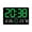Is green, variant on Led Wall Clock Digital Large Screen Temperature Date Display Room Alarm Clock
