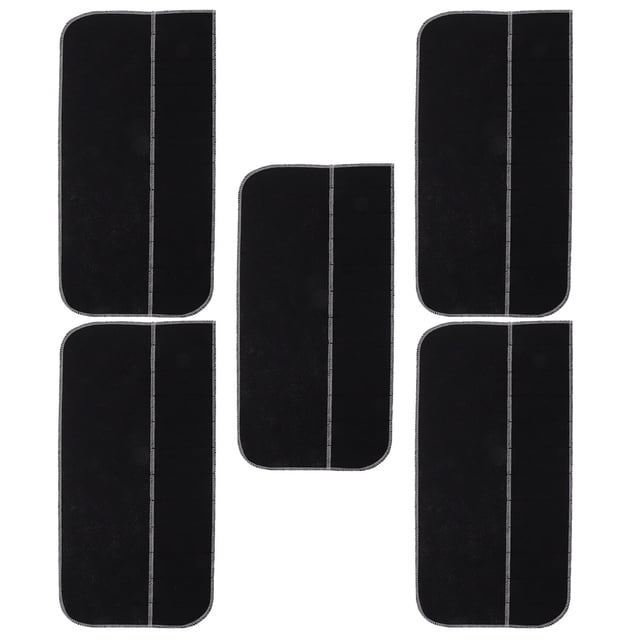Greenadscape 5Ud Organizador De Cubiertos De Cocina Con Bolsas Antideslustre Para Plata Color Negro