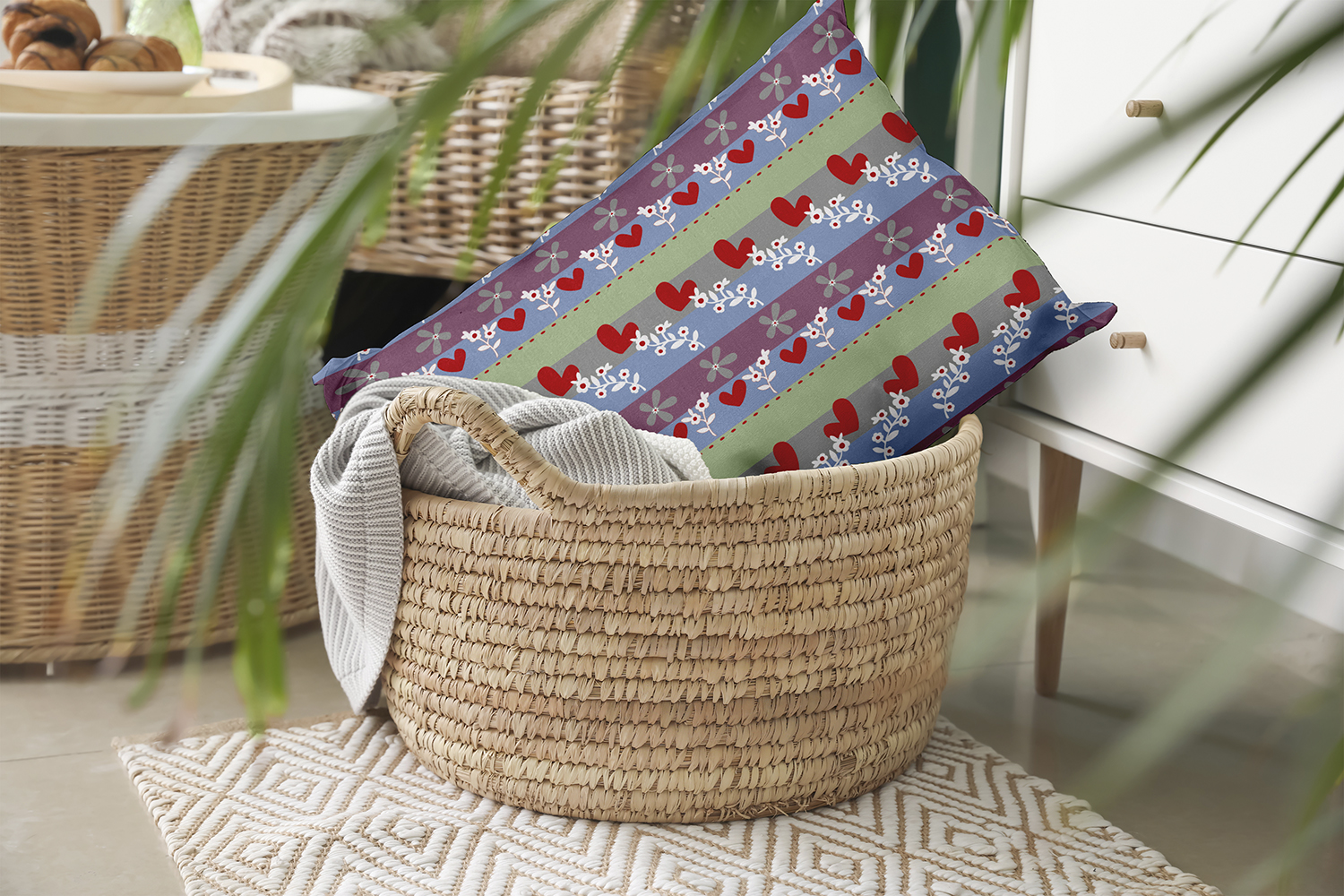 20" x 14" Simply Daisy Love Garden Polyester Indoor/Outdoor Pillow, Fresh Green Qty 1