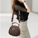 thumbnail image 4 of Bolso de hombro de diseñador con nuevo patrón para mujer, de alta calidad, portátil, con cuadrícula de colores a juego, bolso cruzado clásico y moderno, bolso circular, 4 of 5