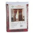 thumbnail image 3 of Bella Luxury Jacquard Curtain Panel with Attached Waterfall Valance & Scarf 54 by 84-Inch Burgundy, 3 of 6