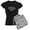 With Gray Camo Pant, variant on CafePress - The Bride Modern Text Design - Women's Dark Pajamas