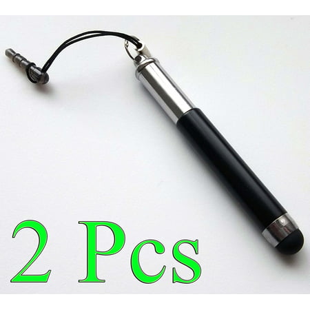 (Black) 2 pcs (2 in 1 Bundle Combo Pack) 3.5MM JACK RETRACTABLE / EXPANDABLE / ATTACHABLE MINI Capacitive Stylus/styli Universal Touch Screen Pen for.., By Bargains Depot Ship from