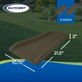 thumbnail image 3 of Suncast Outdoor Decorative Rain Gutter Downspout Splash Block, Java (2 Pack), 3 of 7