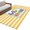 Yellow, variant on Yellow Striped Area Rugs 4'x6', Washable Small Throw Rugs for Office Bathroom, Farmhouse Stripes Modern Abstract Art Indoor Outdoor Rug Non-Slip Low Pile Carpet Runner Reversible Floor Mats