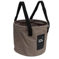 thumbnail image 4 of Camping Collapsible Bucket 10L Capacity Food Grade PVC Mesh Side Reinforced Rope Portable Outdoor Foldable Bucket for Travel Sand Color, 4 of 9