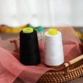 thumbnail image 5 of Black & White Sewing Thread, 8PCS 40S/2 3000 Yard Spool Serger Thread, All Purpose Polyester Thread Serger Thread Cones, 5 of 7
