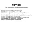 thumbnail image 2 of TMC Rear Shock Absorber 78-5984 for Car Volkswagen Jetta Golf Beetle City, 2 of 2