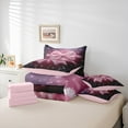 thumbnail image 6 of Manfei Princess Bow Knot Bedding Comforter Set 7pcs, Dreamy Pearl Jewelry Full Bedding Set, Purple Pink Fitted Sheet Flat Sheet, Breathable Home Decor, 6 of 8