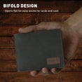 thumbnail image 5 of Wrangler Men’s Bifold Slim RFID Blocking Wallet with Stealth AirTag Holder, Genuine Leather, 5 of 6