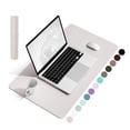 thumbnail image 1 of Almohadilla de escritorio YSAGi impermeable de piel de PVC 60 x 35 cm color gris albaricoque, 1 of 1
