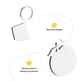 thumbnail image 2 of FRCOLOR Key Chain Decor 16pcs Sublimation Blank Keychains MDF Board Pendants for DIY ID Name Tags,2.72"X1.18"X0.12", 2 of 5