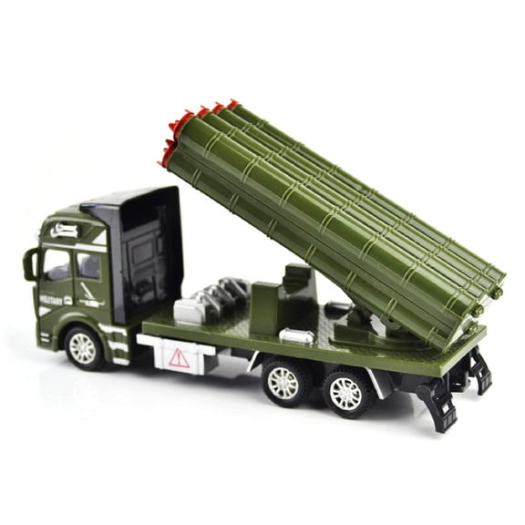 Pull Back Rocket Launcher Truck Model Vintage Style Gift for Military Aviation Enthusiasts