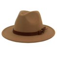thumbnail image 1 of Fedora Chapeau Ajustable Respirant en Feutre Style Vintage pour Hommes Randonnée, 1 of 9