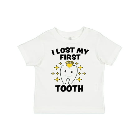 

Inktastic I Lost My First Tooth with Cute Tooth and Sparkles Gift Toddler Boy or Toddler Girl T-Shirt