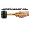thumbnail image 4 of GreatNeck Rubber Mallet with Hickory Handle, Black, 16 oz, 4 of 5