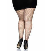 Leg Avenue Womens Plus Size Spandex Industrial Fishnet Tights