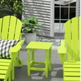 thumbnail image 2 of Polytrends  Laguna Hdpe All Weather Outdoor Patio Square Side Table Lime, 2 of 7