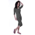 thumbnail image 3 of Moomaya Ensemble de Nuit Simple pour Femmes avec Capri en Coton 2 Pcs Chemises de Nuit, 3 of 5