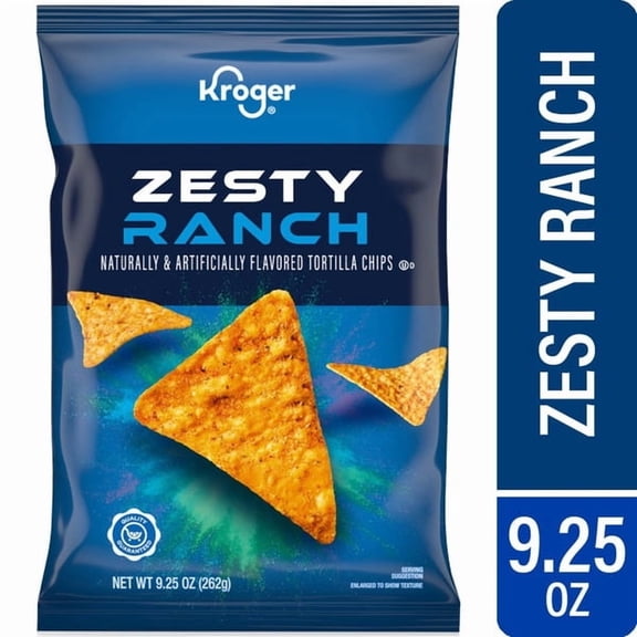 Kr Zesty Ranch Tortilla Chips 9.25 oz