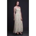 thumbnail image 2 of Bimba Flower Leaves Print Women Long Maxi Tube Smocked Bodice Dress-XX-Large, 2 of 7