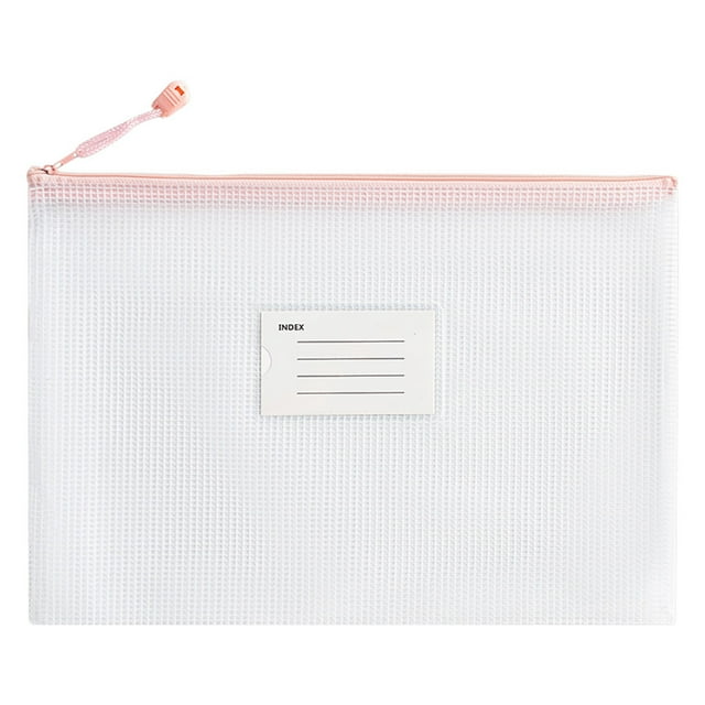 Meitianfacai Sacs à Fermeture Éclair en Maille Sac à Documents Pochettes de Documents Dossiers