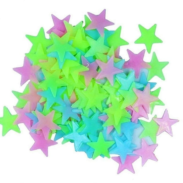 200 Pieces High Quality Radium Stars stickers Radiam star stickers stars Glow in Dark Toys Radium Stickers Luminous Star Stickers Bedroom Sofa Fluores
