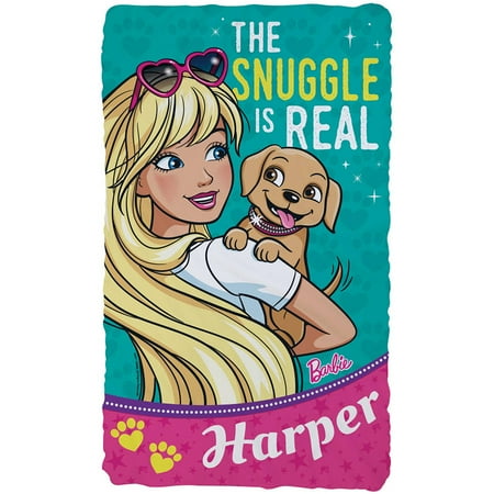 personalized barbie snuggle is