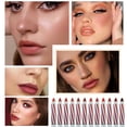 thumbnail image 6 of 2pc Lipstick Pencil Lip Liner Velvet Silk Lip Gloss Makeup Long Lasting Lipliner Pen Sexy Lip Tint Cosmetic Novice Easy To Use High Shade Velvet Mist Lipstick Lipliner Lip Gloss Plumping Coffee Jelly, 6 of 6