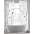 thumbnail image 5 of Sparrow Sheer Curtains 108 Inch Length 2 Panels Set Window Treatments, Spring Birds on The Branches Vintage Country Rod Pocket Semi Curtains for Living Room/Bedroom/Kitchen Décor, 104"W x 108"L, 5 of 7