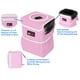 thumbnail image 3 of Bote de basura para coche eAuto impermeable con tapa y almacenamiento, color rosa, 3 of 5