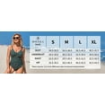 thumbnail image 2 of Womens Ruched One Piece Swimsuit V Neck Monokini Bath Suit Tie Side Swimwear, 2 of 2