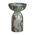 thumbnail image 2 of TOV Furniture Rue 20"H Transitional Marble Concrete Stone Side Table in Gray, 2 of 6