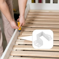 HEMOTON 4Pcs Furniture Bed Brackets Bed Rail Fasteners Replacement Bed Rail Hinges Hooks