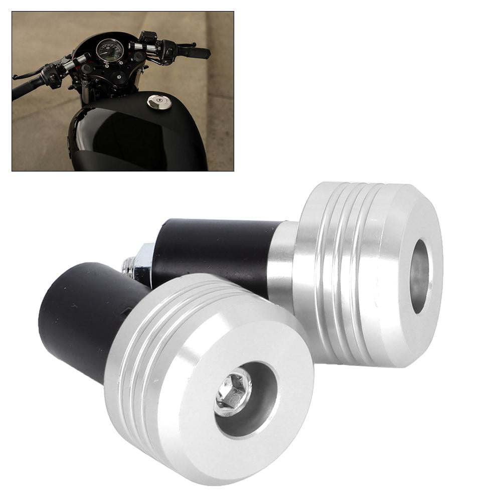 FITS ALL 22mm BARS  6 COLOURS MOTORCYCLE BULLET BAR END WEIGHTS 