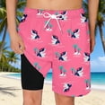 thumbnail image 4 of JIAYUE Boys Summer Swim Trunks With Compression Liner Drawstring Pockets Tropical Animal Graphic Prints Swimsuit For Beach Kids Comfortable Breathable Swimming Shorts, 4 of 4