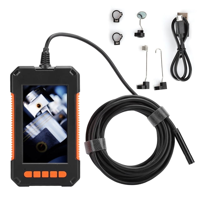 Cámara endoscópica portátil de 1080p, cámara de inspección por boroscopio impermeable portátil con pantalla LCD de 4,3 pulgadas