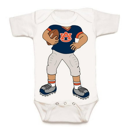 - Auburn Tiger Heads Up! Football Baby Onesie