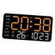 thumbnail image 3 of Reloj despertador digital LED con dos configuraciones de alarma y pantalla LED de tiempo. Eléctrico. Luz naranja, 3 of 9