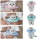 thumbnail image 4 of Collar de cono para gatos Deja de lamer Collar de recuperación de cuello con nervaduras ajustables Tomshoo Collar, 4 of 7
