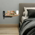 thumbnail image 5 of Wall Mounted Folding Table Foldable Wall Table Vintage Round Wall Table 11.81in for Living Rooms, 5 of 15