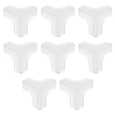 Corner Protectors, 8Pcs 39x39x39mm - T-Shape Proof Corners and Edges Protectors Guards for Table (Transparent)