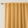 thumbnail image 4 of Quality Home Basic Thermal Blackout Curtains - Back Tab/Rod Pocket - Orange (Set of 2 Panels), 4 of 4