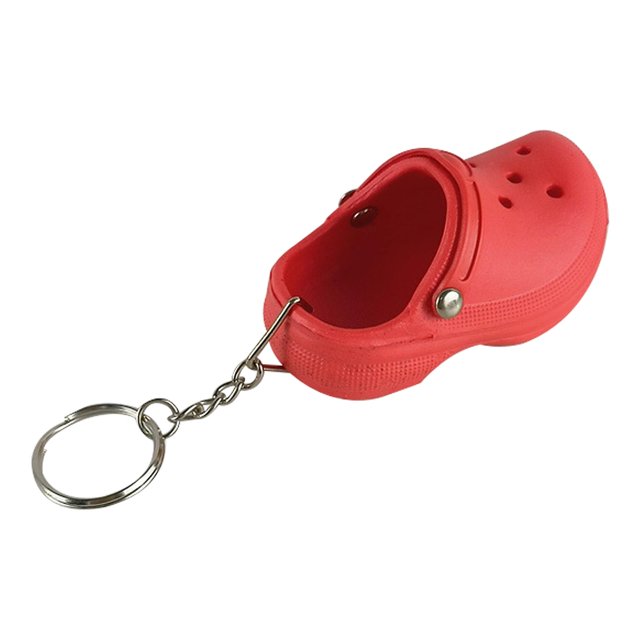 Mini Croc Keychain Rubber Slipper Key chain Shoe For Women And Girls