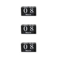 thumbnail image 4 of maskred Vintage Rectangular Mini Wooden Calendar Decoration Home Office Decor Black 3Set, 4 of 6