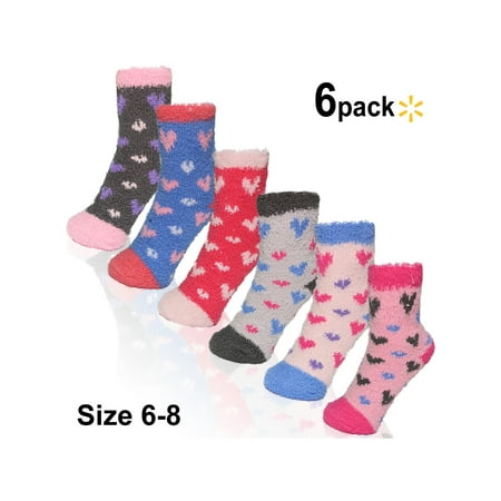 Basico Soft Warm Microfiber Fuzzy Cozy Sleep Winter Socks Crew - 6 (Best Winter Socks For Women)