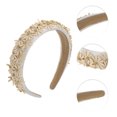 thumbnail image 3 of Unique Bargains 1 Pc Exquisite Fresh Floral Headband Beige, 3 of 6