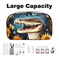 thumbnail image 3 of Crocodile Digital Storage Bag with Oxford Cloth Material - Waterproof USB Pouch, Digital Pouch, Cable Organizer Storage for Cell Phone Charger Cord - 5.9x9.44x3.14 in, 3 of 6